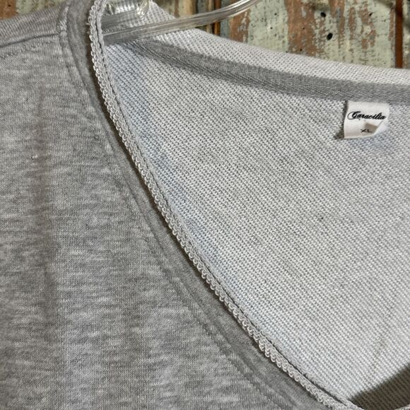 Caracilia Gray V Neck Extra Large Sweatshirt - Picture 9 of 10